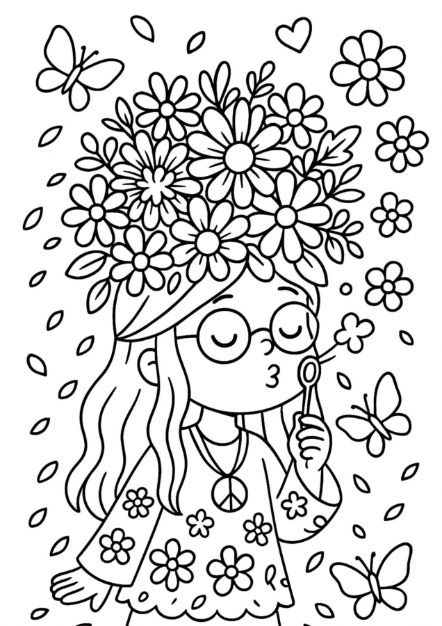 Flores para imprimir e colorir