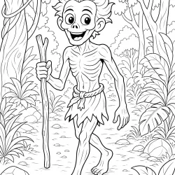 Corpo-seco para colorir