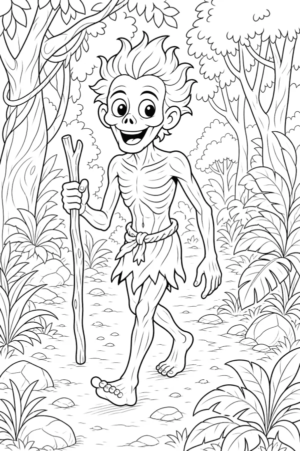 Corpo-seco para colorir