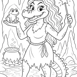 Cuca para colorir