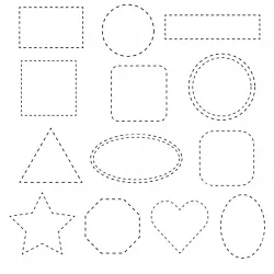 Formas para imprimir e colorir