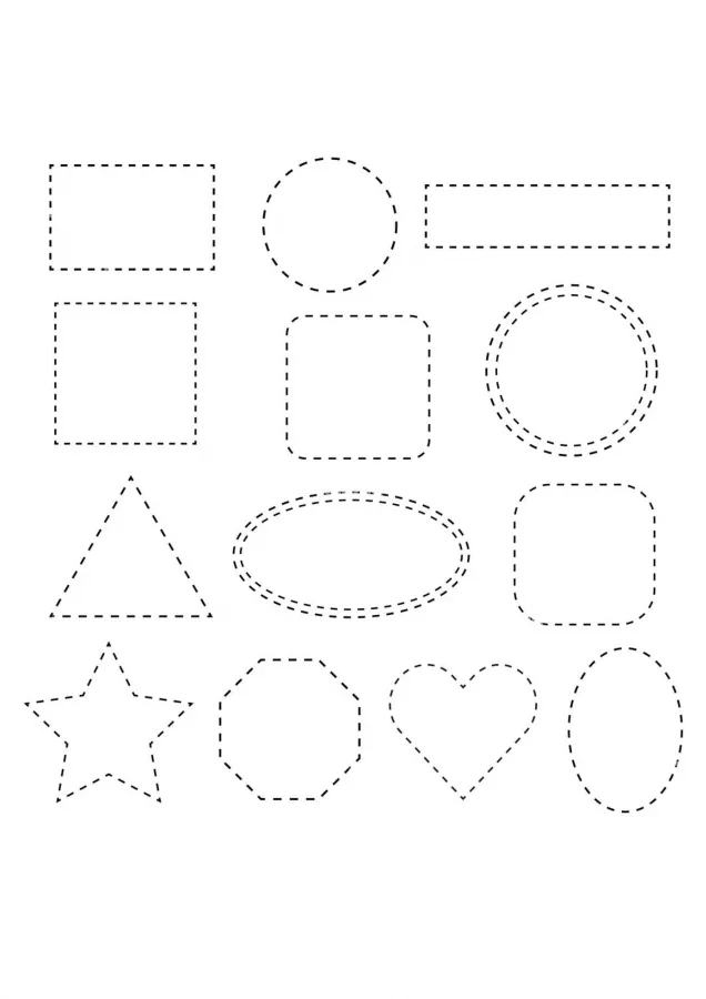 Formas para imprimir e colorir