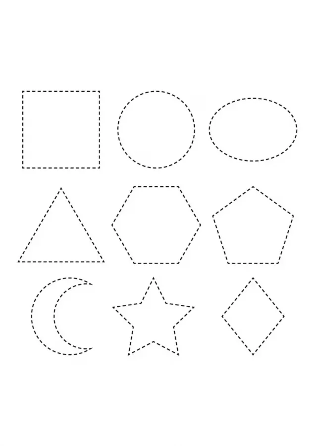 Formas para imprimir e colorir