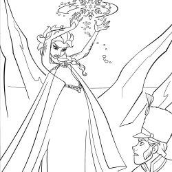 Frozen para imprimir e colorir
