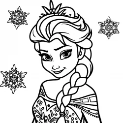 Frozen para imprimir e colorir