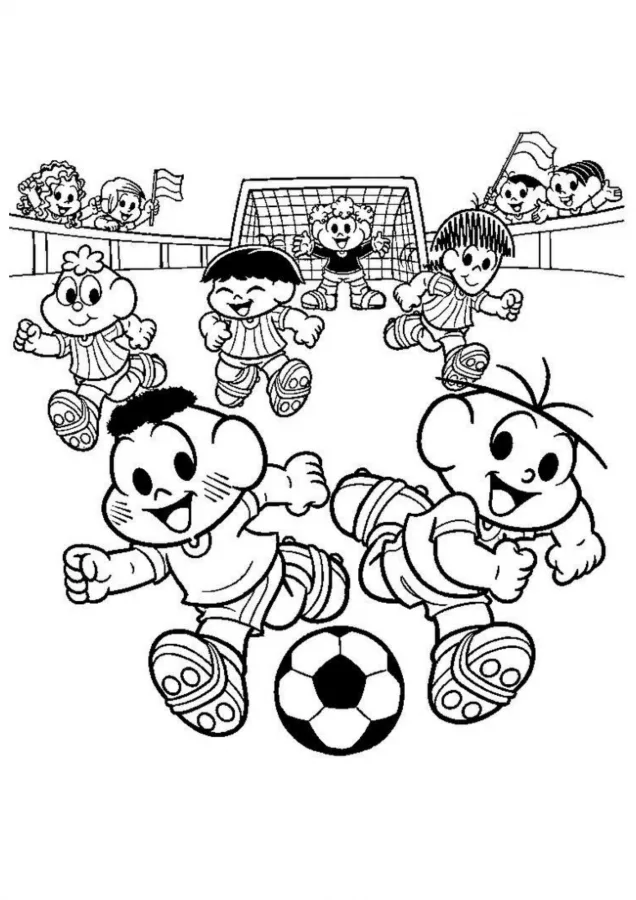Futebol para imprimir e colorir
