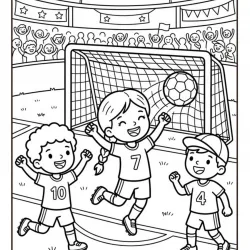Futebol para imprimir e colorir