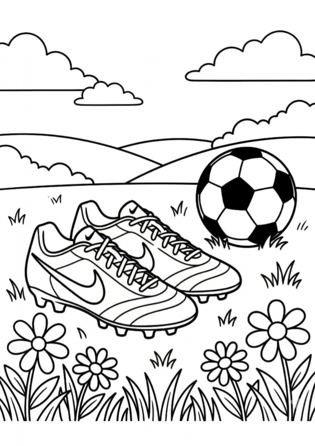 Futebol para imprimir e colorir