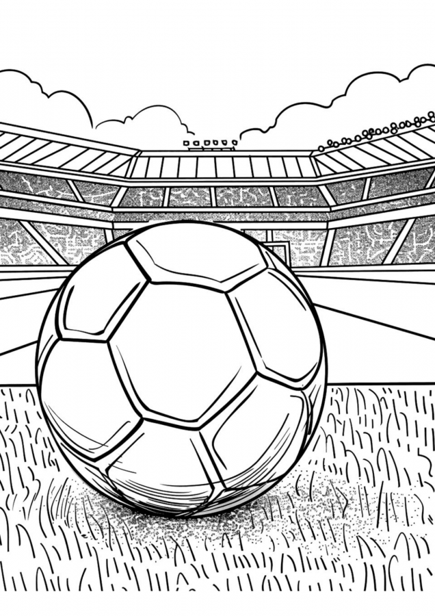 Futebol para imprimir e colorir