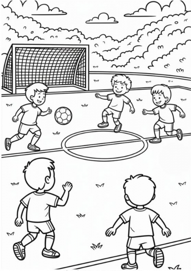 Futebol para imprimir e colorir