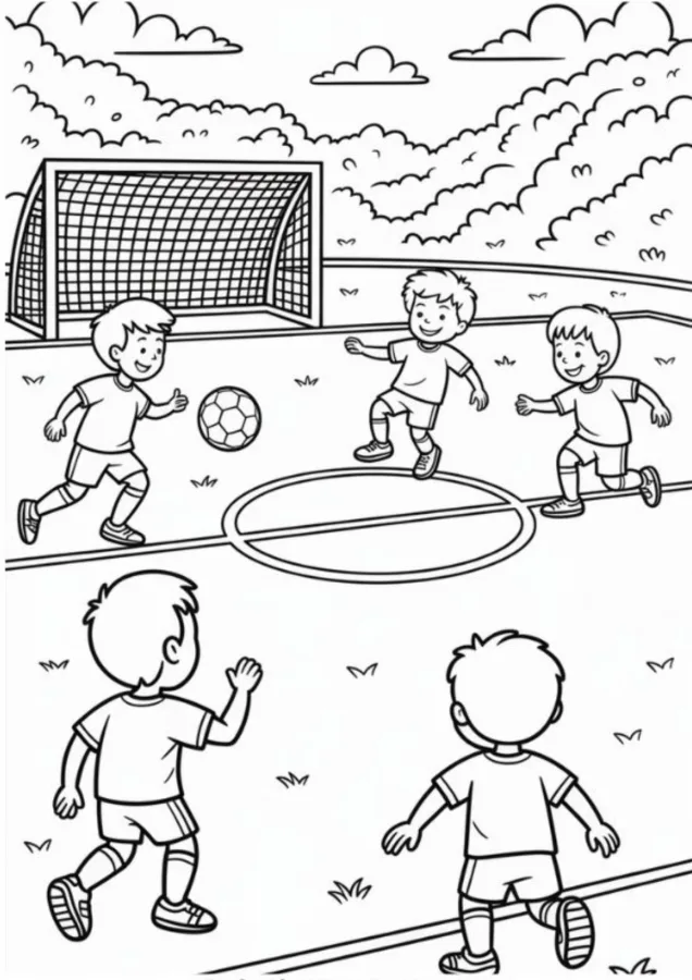 Futebol para imprimir e colorir