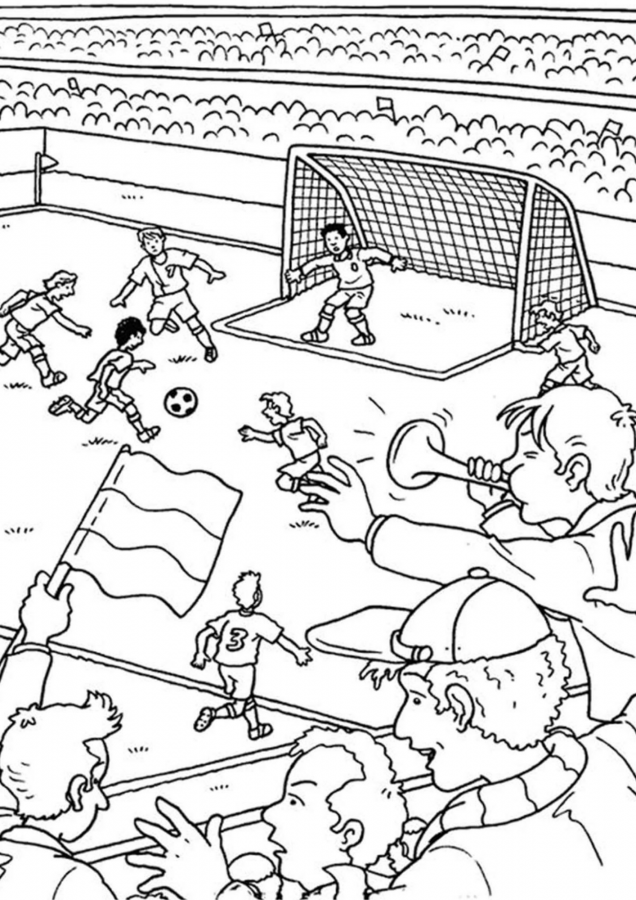 Futebol para imprimir e colorir