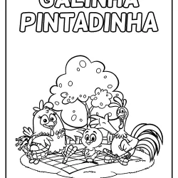 Galinha Pintadinha para imprimir e colorir