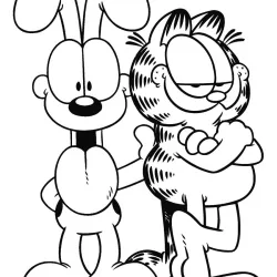 Garfield para imprimir e colorir