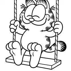 Garfield para imprimir e colorir