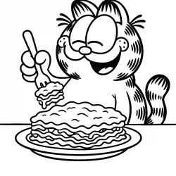 Garfield para imprimir e colorir