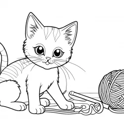 Gatos para imprimir e colorir