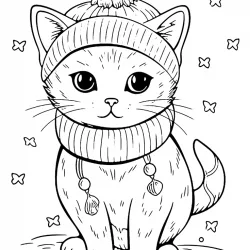 Gatos para imprimir e colorir
