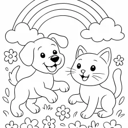 Gatos para imprimir e colorir