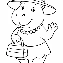 Capivara para imprimir e colorir
