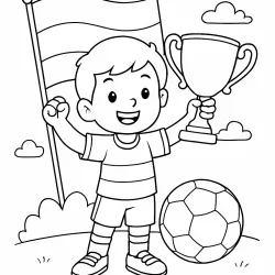 Copa do Mundo para imprimir e colorir