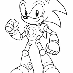 Sonic para imprimir e colorir