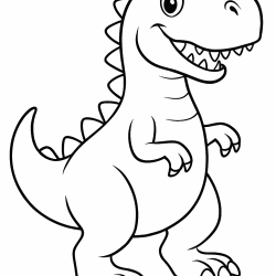 Dinossauros para imprimir e colorir