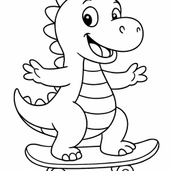 Dinossauros para imprimir e colorir