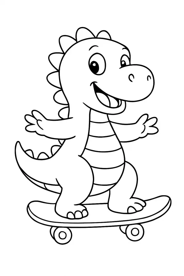 Dinossauros para imprimir e colorir