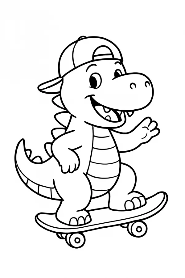 Dinossauros para imprimir e colorir