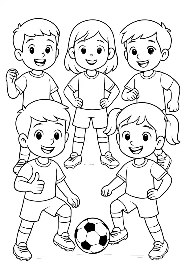 Futebol para imprimir e colorir