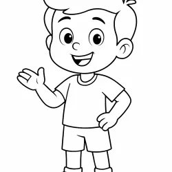Meninos para imprimir e colorir