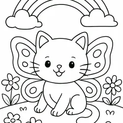Gatos para imprimir e colorir