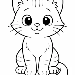 Gatos para imprimir e colorir