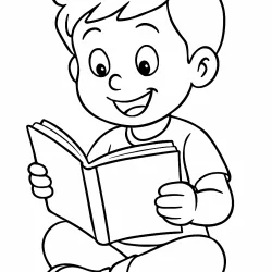 Meninos para imprimir e colorir