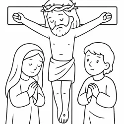 Jesus para imprimir e colorir