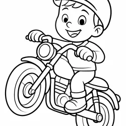 Motos para imprimir e colorir
