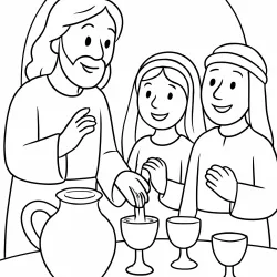 Jesus para imprimir e colorir