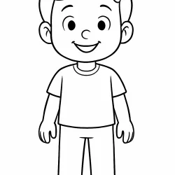 Meninos para imprimir e colorir