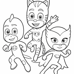 PJ Masks para imprimir e colorir