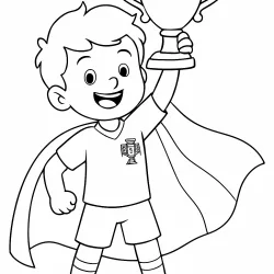 Copa do Mundo para imprimir e colorir
