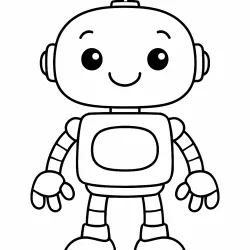 Robô para imprimir e colorir