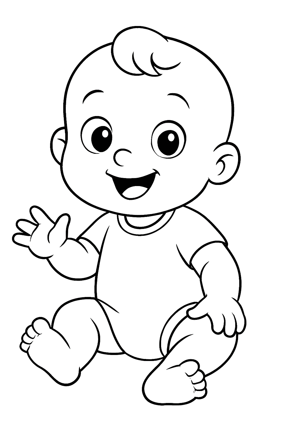 um bebe para colorir