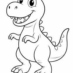 Dinossauros para imprimir e colorir