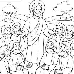 Jesus para imprimir e colorir