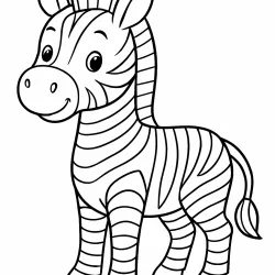 Zebras para imprimir e colorir