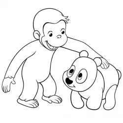 George, o Curioso para imprimir e colorir