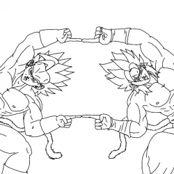 Goku para imprimir e colorir