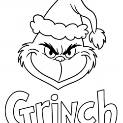 Grinch para imprimir e colorir