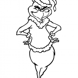 Grinch para imprimir e colorir